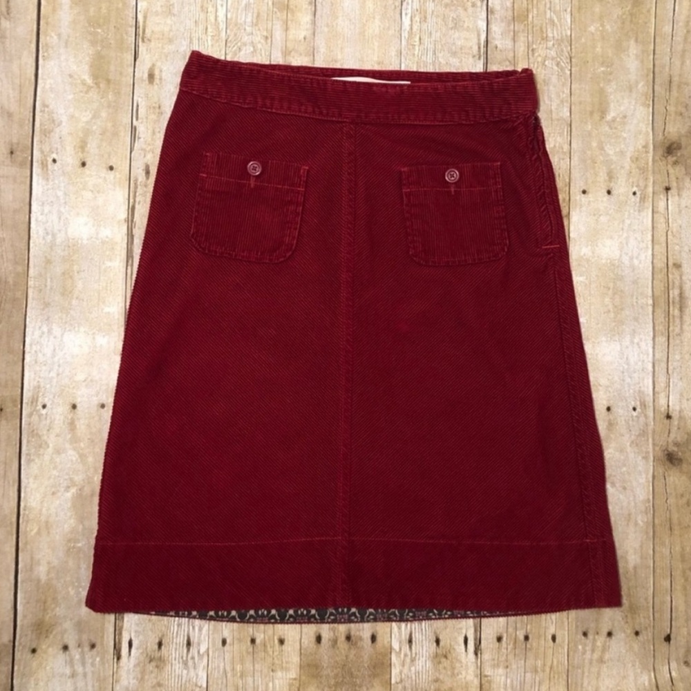 Gap - Red Corduroy Skirt - Size 6